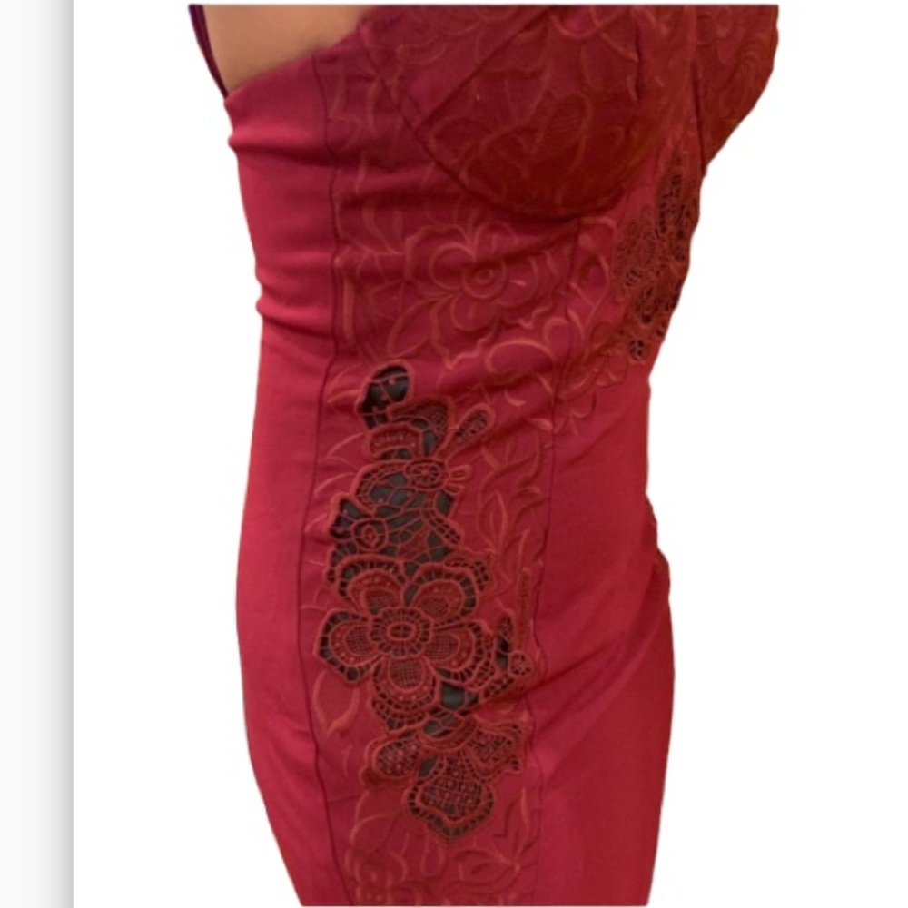 ASOS Burgandy Midi - Picture 3 of 5